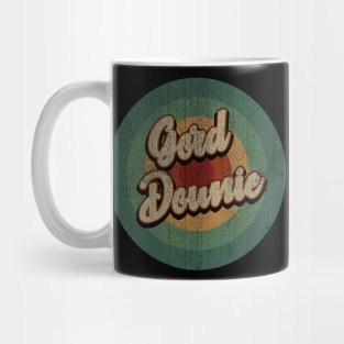 Circle Retro Vintage Gord Downie Mug